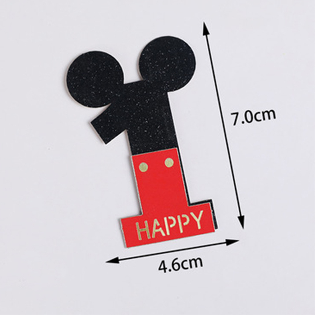 Ozdoba do pieczenia ciasta Disney Mickey Mouse Minnie - ozdoba na wierzch tortu urodziny dziecka decoupage prezent - Wianko - 7