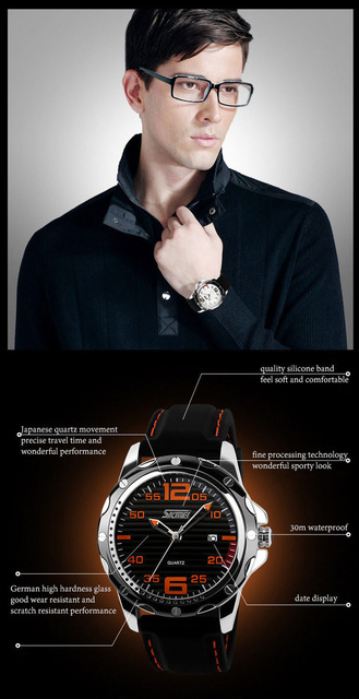 Zegarek męski z kalendarzem i zwykłym wyglądem, wodoodporny do 30M, idealny do biznesu i sportu - Wianko - 1