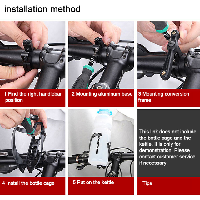 Regulowany uchwyt na bidon rowerowy GUB - stabilny adapter dla rowerów MTB i szosowych - Wianko - 5
