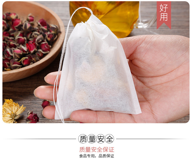 100 sztuk jednorazowych torebek do herbaty Food Grade o wymiarach 5x7cm/6x8cm z filtrem Heal Seal - Wianko - 13