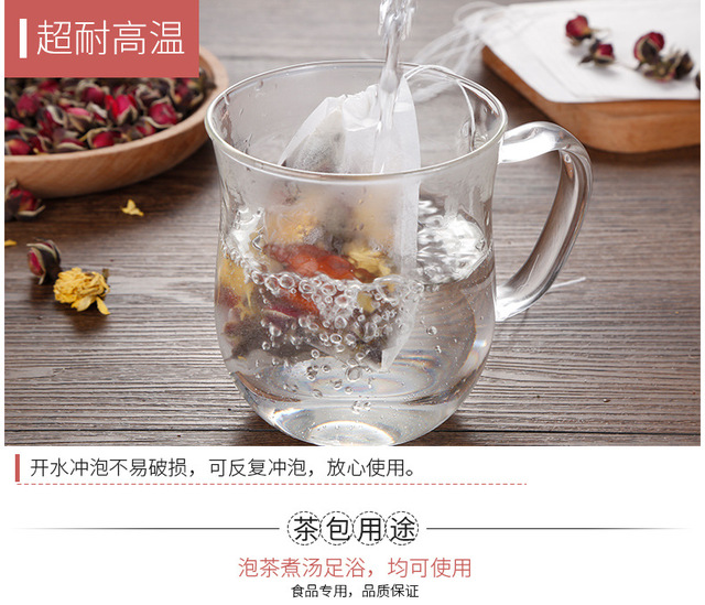 100 sztuk jednorazowych torebek do herbaty Food Grade o wymiarach 5x7cm/6x8cm z filtrem Heal Seal - Wianko - 7
