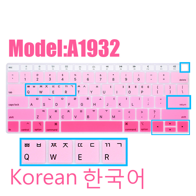Koreańska folia ochronna klawiatury do Apple Macbook Air13 A1932 (2018-19) - Wianko - 15