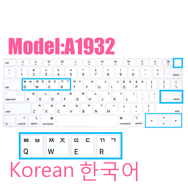 Koreańska folia ochronna klawiatury do Apple Macbook Air13 A1932 (2018-19) - Wianko - 17