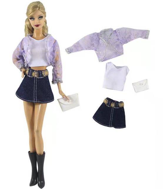 Koszula bluzka i spodnie 1/6 BJD dla lalki Barbie - zestaw ubrań na akcesoria Barbie - Wianko - 21