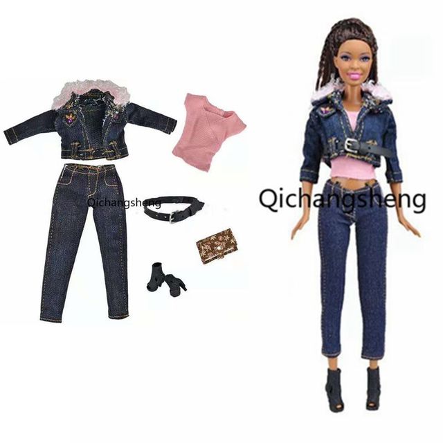 Koszula bluzka i spodnie 1/6 BJD dla lalki Barbie - zestaw ubrań na akcesoria Barbie - Wianko - 39
