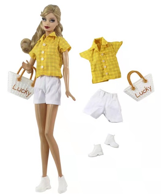 Koszula bluzka i spodnie 1/6 BJD dla lalki Barbie - zestaw ubrań na akcesoria Barbie - Wianko - 27