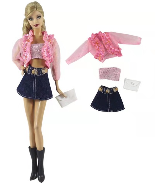 Koszula bluzka i spodnie 1/6 BJD dla lalki Barbie - zestaw ubrań na akcesoria Barbie - Wianko - 20