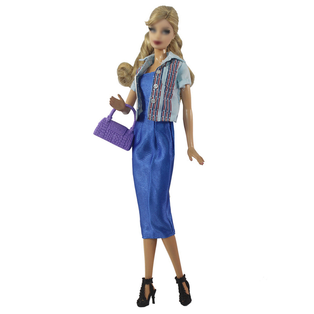 Koszula bluzka i spodnie 1/6 BJD dla lalki Barbie - zestaw ubrań na akcesoria Barbie - Wianko - 5