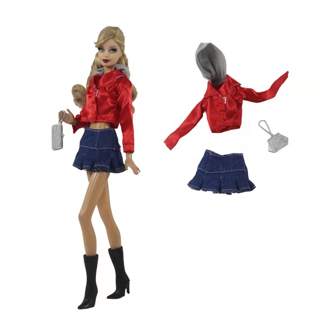 Koszula bluzka i spodnie 1/6 BJD dla lalki Barbie - zestaw ubrań na akcesoria Barbie - Wianko - 12