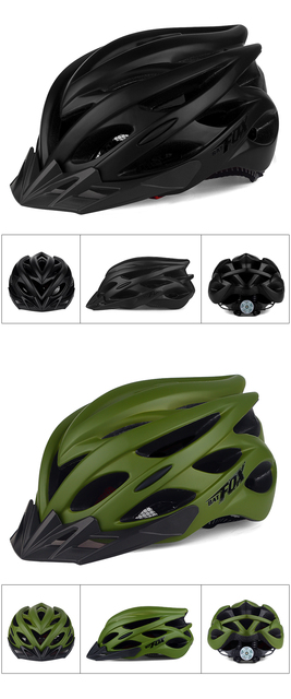 Kask rowerowy Casco Ciclismo Road Mountain MTB, superlekki - matowy zielony, z tylnym światłem - Wianko - 40