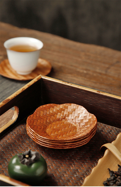 Bambusowa podkładka na kubek do herbaty japońskiej z izolacją termiczną - zestaw do herbaty Kung Fu - Wianko - 8