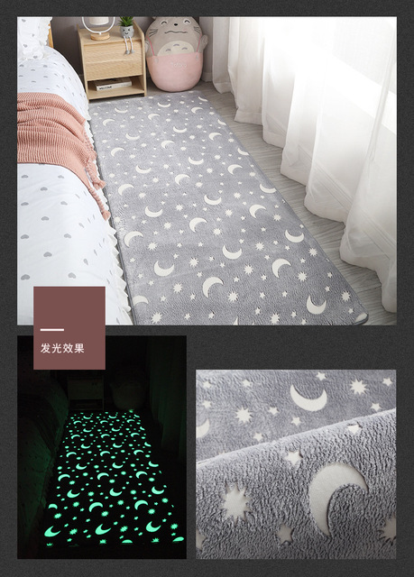 Gruby i pluszowy dywan do salonu, sypialni i dziecięcych pomieszczeń - nowoczesny i przytulny dywan Luminous z aksamitnej tkaniny - Wianko - 1