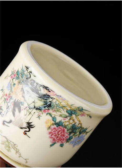 Duża ceramika-4 wzory chińskie słoik herbaty, przenośny pojemnik na herbatę z uszczelnieniem, idealny do kawy i herbaty - Wianko - 9