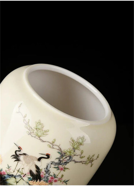 Duża ceramika-4 wzory chińskie słoik herbaty, przenośny pojemnik na herbatę z uszczelnieniem, idealny do kawy i herbaty - Wianko - 8