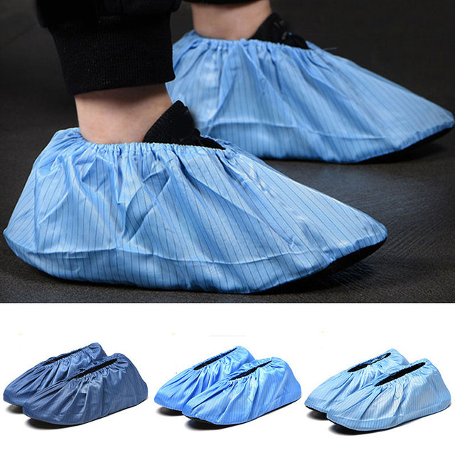 Wielokrotnego użytku ochronne pokrowce na buty do czyszczenia dywanów - antypoślizgowe, zmywalne, dla kobiet, mężczyzn, na użytko w domu i na zewnątrz - Wianko - 1