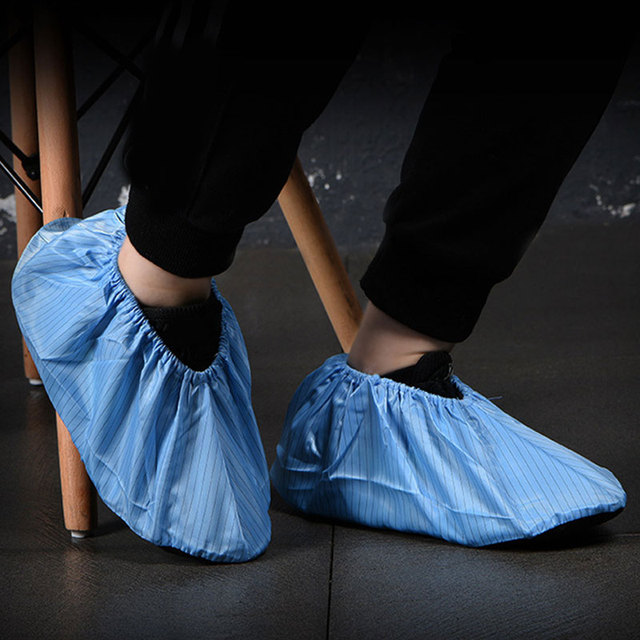 Wielokrotnego użytku ochronne pokrowce na buty do czyszczenia dywanów - antypoślizgowe, zmywalne, dla kobiet, mężczyzn, na użytko w domu i na zewnątrz - Wianko - 9