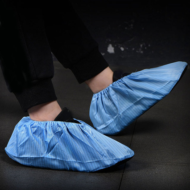 Wielokrotnego użytku ochronne pokrowce na buty do czyszczenia dywanów - antypoślizgowe, zmywalne, dla kobiet, mężczyzn, na użytko w domu i na zewnątrz - Wianko - 8