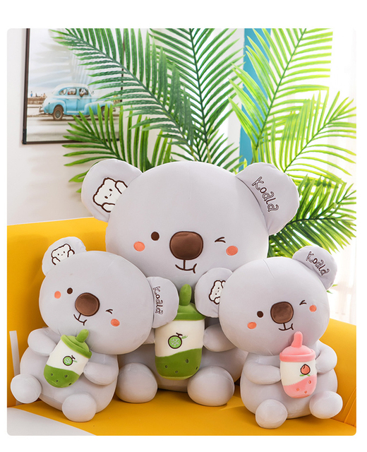 Pluszowa lalka Koala herbata mleczna 40CM - miękki tłuszcz, poduszka do domu i dekoracja pokoju, prezent urodzinowy dla niej - Wianko - 13