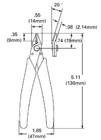 Elektroniczne szczypce do cięcia 170II, 125mm, 5 Cal, mini montaż, narzędzie budowlane dla dorosłych, DIY - Wianko - 3