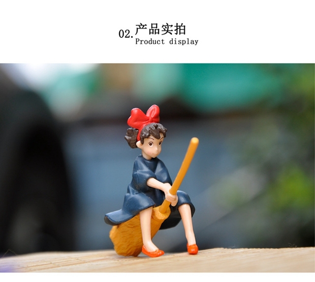 Figurka akcji Kiki dostawa usługi Totoro Ogród - Miniaturowa dekoracyjna zabawka Anime z Japonii - Wianko - 8