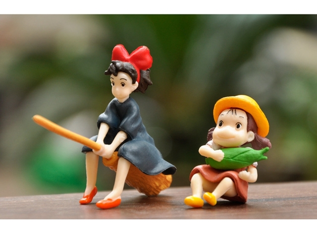 Figurka akcji Kiki dostawa usługi Totoro Ogród - Miniaturowa dekoracyjna zabawka Anime z Japonii - Wianko - 5