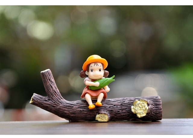 Figurka akcji Kiki dostawa usługi Totoro Ogród - Miniaturowa dekoracyjna zabawka Anime z Japonii - Wianko - 3