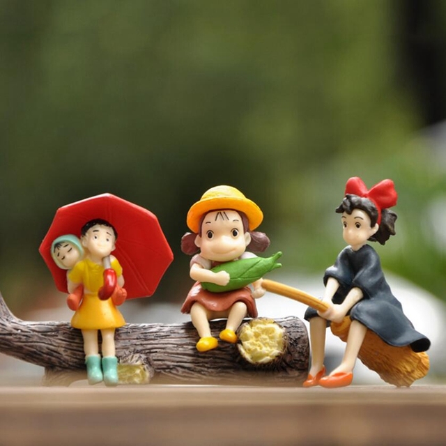 Figurka akcji Kiki dostawa usługi Totoro Ogród - Miniaturowa dekoracyjna zabawka Anime z Japonii - Wianko - 2