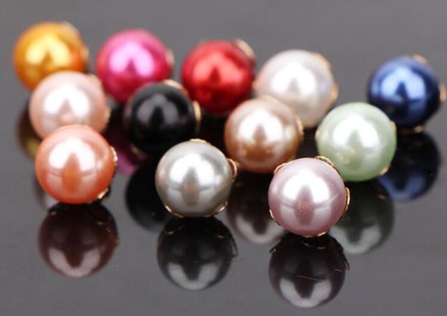 Guziki perłowe 10 mm, 5 szt., złote koronki, wysokiej jakości (do dekoracji, szycia i scrapbookingu) - Wianko - 28
