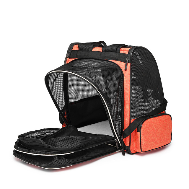 Plecak Cat Carrier - wysuwany składany plecak z kotem, przenoszenie dla kotów i małych psów, przenośna torba transportowa - Wianko - 8