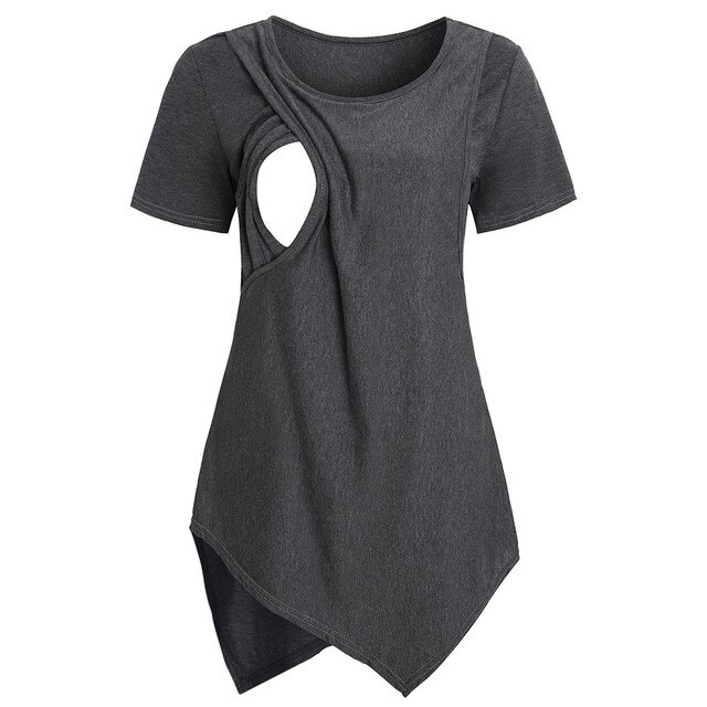 Majtki T-shirt z krótkim rękawem dla kobiet w ciąży i karmiących piersią - Wianko - 3