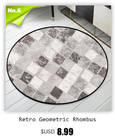 Miękka mata podłogowa z klasycznym geometrycznym wzorem kwiatowym - okrągły dywan antypoślizgowy, idealny do salonu i sypialni - Wianko - 6