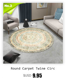 Miękka mata podłogowa z klasycznym geometrycznym wzorem kwiatowym - okrągły dywan antypoślizgowy, idealny do salonu i sypialni - Wianko - 3