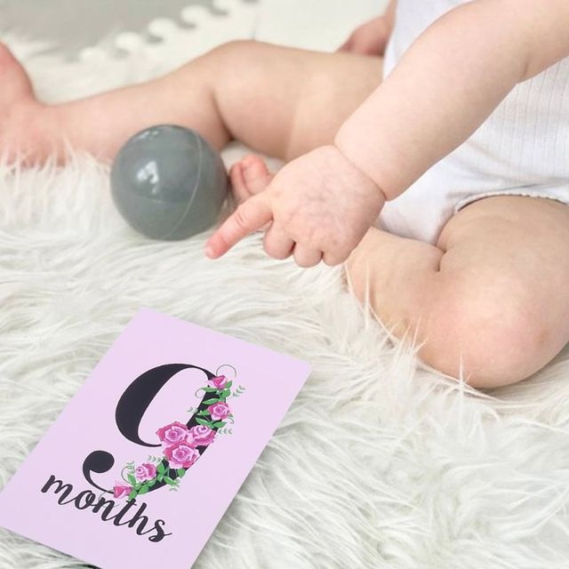 Zestaw kart fotograficznych Baby Milestone 900C - 12 niezapomnianych chwil pierwszego roku dziecka - Wianko - 5