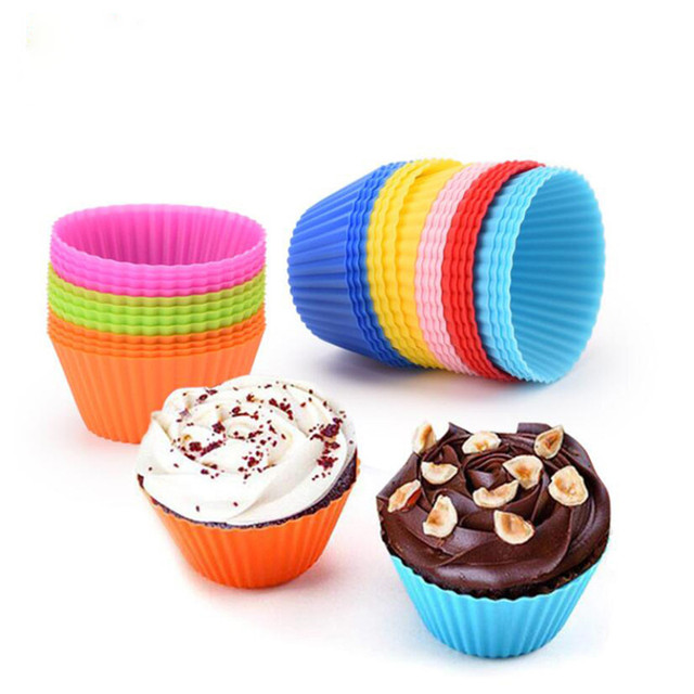 Formy silikonowe do pieczenia Cupcake i Muffin babeczek - zestaw 8 sztuk (6.5*3cm) - Wianko - 6
