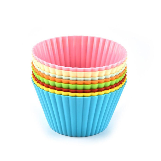Formy silikonowe do pieczenia Cupcake i Muffin babeczek - zestaw 8 sztuk (6.5*3cm) - Wianko - 2