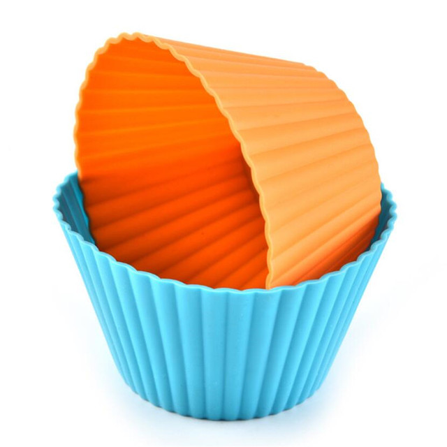 Formy silikonowe do pieczenia Cupcake i Muffin babeczek - zestaw 8 sztuk (6.5*3cm) - Wianko - 4