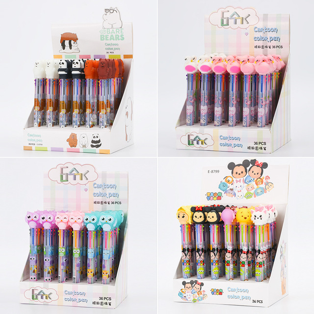 Długopis kulkowy kucyk jednorożec z 6 ślicznymi kolorowymi zwierzęcymi wzorami, z kawaii rollerball, silikonową końcówką, idealny na prezent - Wianko - 21