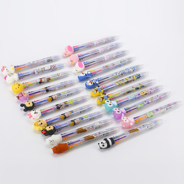Długopis kulkowy kucyk jednorożec z 6 ślicznymi kolorowymi zwierzęcymi wzorami, z kawaii rollerball, silikonową końcówką, idealny na prezent - Wianko - 23