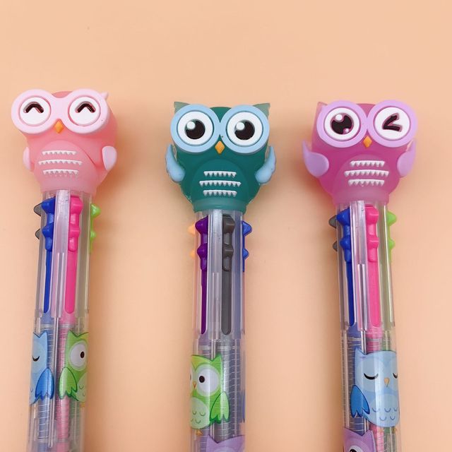 Długopis kulkowy kucyk jednorożec z 6 ślicznymi kolorowymi zwierzęcymi wzorami, z kawaii rollerball, silikonową końcówką, idealny na prezent - Wianko - 10