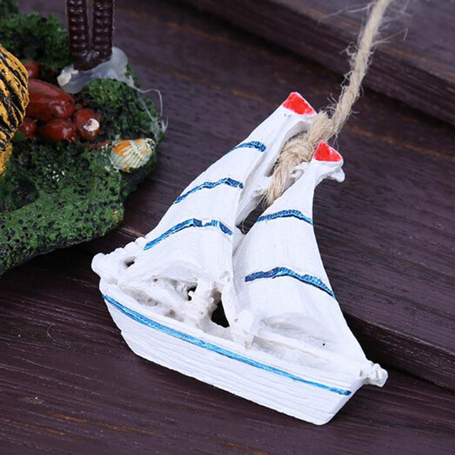 Drewniane ręcznie steru Sea Life - dekoracje wiszące- Figurki i miniatury - Wianko - 4