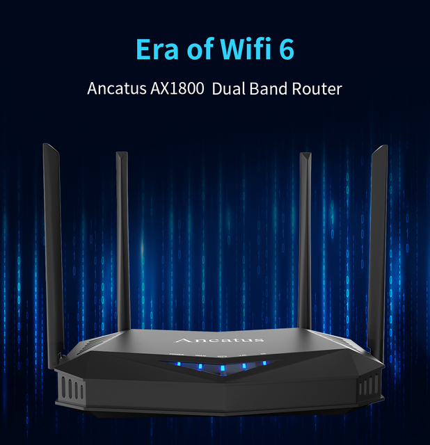 GDGH A6 Router Wi-Fi 6 Plus 1800 mb/s, obsługujący pasmo 2.4Ghz i 5Ghz - globalna wersja - Wianko - 2