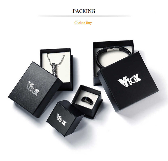 Vnox Masywny męski pierścień z czarnej stali nierdzewnej o szerokości 15 mm w stylu punkowym - Wianko - 9