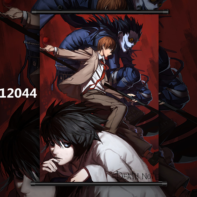 Plakat na ścianę z anime Death Note - Yagami Raito i L Lawliet (HD, drukowany na płótnie) - dekoracja ścienna - Wianko - 10
