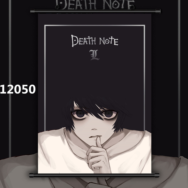 Plakat na ścianę z anime Death Note - Yagami Raito i L Lawliet (HD, drukowany na płótnie) - dekoracja ścienna - Wianko - 9