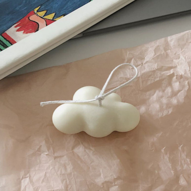 Mała romantyczna świeca urodzinowa w kształcie pachnącej chmury - prezenty na Dzień Matki dla dekoracji domu - Wianko - 10