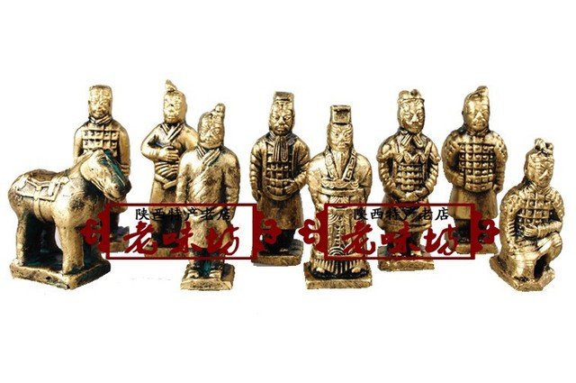 Figurka z terakoty chińskiej armii Qin dynastia - 9 sztuk - Wianko - 8