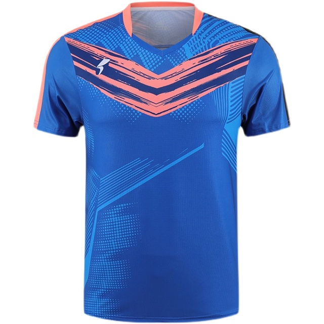 Koszulka tenisowa 5122 dla mężczyzn i kobiet - szybkoschnąca, sportowa koszula V-neck do gry w tenisa, badmintona i tenisa stołowego - Wianko - 39