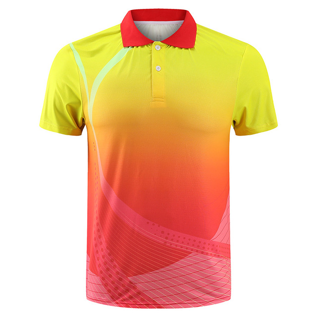 Koszulka tenisowa 5122 dla mężczyzn i kobiet - szybkoschnąca, sportowa koszula V-neck do gry w tenisa, badmintona i tenisa stołowego - Wianko - 20
