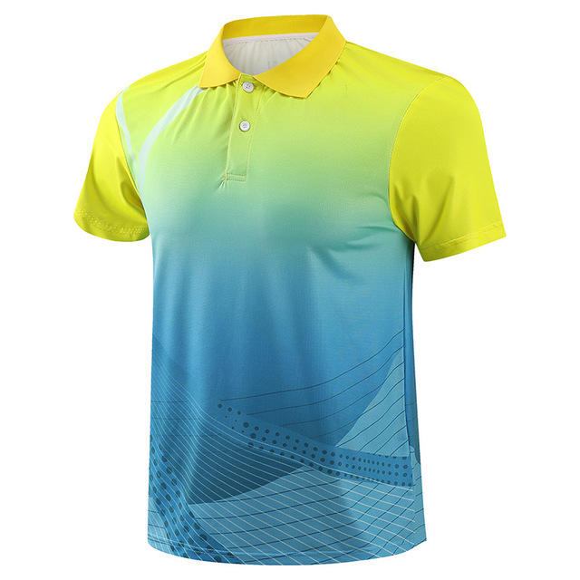 Koszulka tenisowa 5122 dla mężczyzn i kobiet - szybkoschnąca, sportowa koszula V-neck do gry w tenisa, badmintona i tenisa stołowego - Wianko - 15