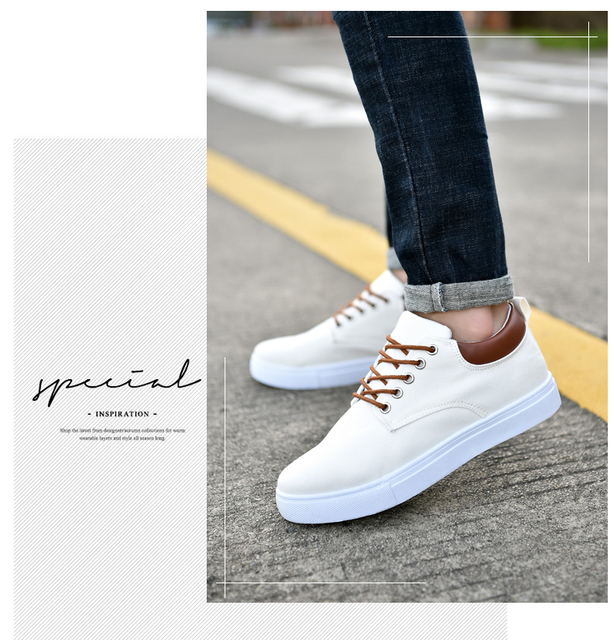 Nowe, oddychające męskie buty nieformalne, antypoślizgowe, odporne na wstrząsy, dużego rozmiaru w kolorze białym - Wianko - 42